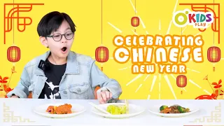 Okids Try Chinese New Year Food | Okids Play