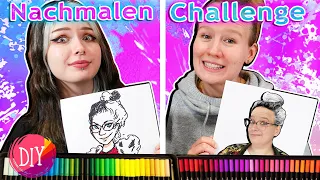 WIR MALEN DISNEY CHARAKTERE & DIE CREW | Nachmalen Challenge mit Katja & Kathi