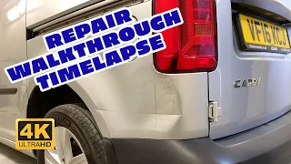 Vw Caddy Van Time-lapse Rear Quarter Repair Walkthrough - And new blocks