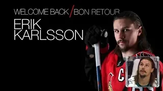 Sens selebrate Karlsson`s return   Dec 1,  2018