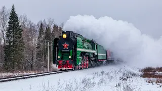 Паровоз П36-0147 с пригородным поездом №6294 Иваново — Шуя.