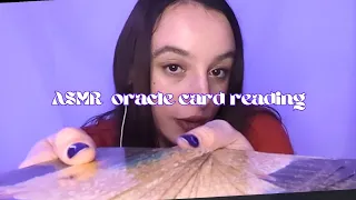 ASMR oracle card reading/face brushing and personal attention