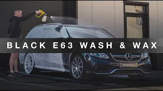 Black Mercedes E63 Wash & Wax - 550HP Monster