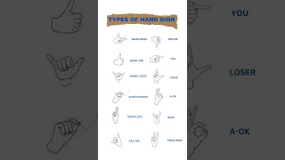 TYPES OF HAND SIGN.