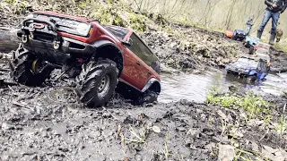 Ремень CChand на TRX4 Bronco жесткие испытания!! RC crawler трофи в Измайлово 16.04.2023 ч 2