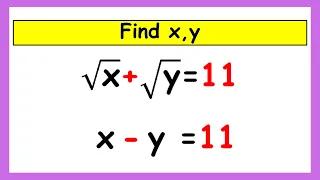 🔴A Nice Algebra Math Simplification | Math Olympiad Questions | Find the Value Of X and Y