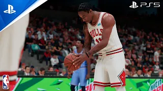 GRIZZLIES at BULLS | FULL GAME HIGHLIGHTS | NBA 2K22 Gameplay (PS5 UHD) [4K60FPS]