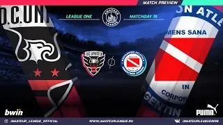 Amateur League | America league one | Ди Си - АХ. 15 тур