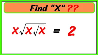 America | Nice square root math simplification | Math Olympiad | Find X