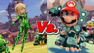 Mario Strikers Battle League - Rosalina (Warriors) Vs. Mario (Bolts)