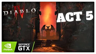 DIABLO 4 - Walkthrough ACT 5 FULL GAME [1080p 60FPS PC ULTRA] - No Commentary