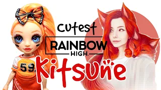 Making THE CUTEST KITSUNE DOLL / Suffering with Rainbow High again / Doll Repaint by Poppen Atelier