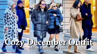 Cozy December Outfit• 4°c Winter Fashion Streetstyle Milan #winteroutfit2024