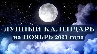 ЛУННЫЙ КАЛЕНДАРЬ ПОДСКАЗКИ ЛУНЫ НОЯБРЬ 2023 ЗАЩИТА┃#луна #календарь #ноябрь #2023 #фаза #совет #топ