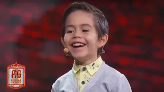 Mateo baila una cumbia con María León a petición de 'Gali dice' | Pequeños Gigantes