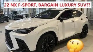 22 Lexus NX350 F-Sport 1, bargain luxury SUV?