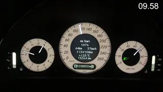 Mercesdes Benz CLK 200 Kompressor Acceleration 0-200