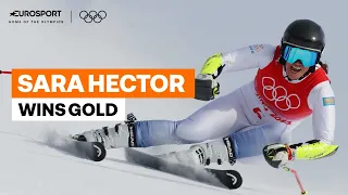 Sara Hector Wins Gold For Sweden In Women’s Giant Slalom | 2022 Winter Olympics