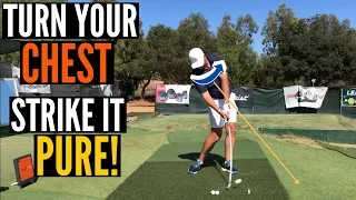 Turn Your Chest Past the Ball and Strike It PURE!