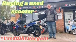 Used bike bargain.  The SYM Jet14 200cc scooter review. Should you buy a used scooter?