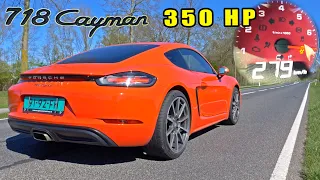 350HP Porsche 718 Cayman Stage 1 | 0-100 100-200 1/4 Mile & TOP SPEED