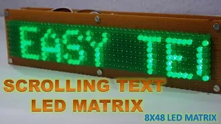 Scrolling Text Led Display | 8X48 led matrix