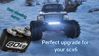 Axial scx6 servo upgrade and install