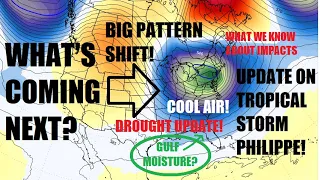Big cold front coming! Tropical storm Philippe update! Drought update. Latest on everything!