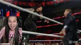 WWE Raw 12/14/15 Roman Reigns vs Sheamus