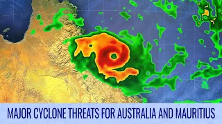 Major cyclone threats for Australia and Mauritius again this week