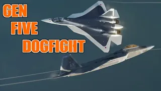 DCS F-22 Raptor VS Su-57 Felon