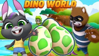 Talking Tom Gold Run New update Dino World event Becca Sparkles vs Roy Raccoon Gameplay Android ios