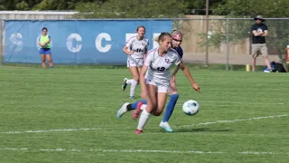 Moeller sisters team up to score goal