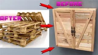 HOW TO MAKE A HIDDEN WALL-MOUNTED OPENING AND CLOSING #diy #wodworking #howtomake #palletproject