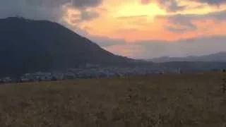 lower galilee  wheat fields & sunset over mt  tabor