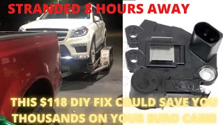 2013 MERCEDES GL550 HOW TO-ALTERNATOR/VOLTAGE REGULATOR REPLACEMENT EASY STEP-BY-STEP!