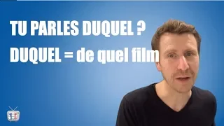 Pronoms relatifs simples et composés  -  explication dialogue   Le film dont tu m'as parlé