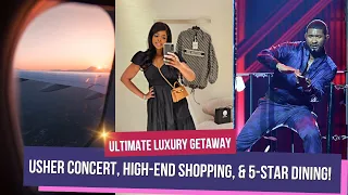 Ultimate Luxury Trip to Las Vegas: Usher Concert, Designer Shopping, and 5-Star Dining Experience!