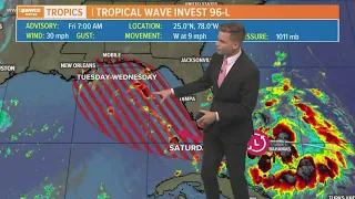 Friday Afternoon Tropical Update: Tropical depression will likely form in the Gulf