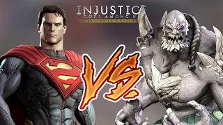 Injustice Gods Among Us - Superman Vs. Doomsday (Hard) Walkthrough | RozZ99