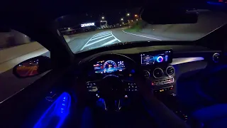 2020 Mercedes AMG GLC 63 S NIGHT DRIVE POV w/ AMBIENT LIGHTING by AutoTopNL