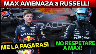 LA AMENAZA de MAX Y LA RESPUESTA DE RUSSELL!! || RUSSELL NO SE DEJA INTIMIDAR!! GP AZERBAIJAN 2023