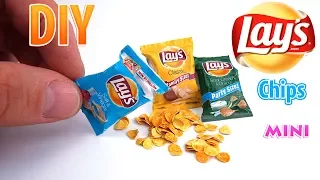 DIY Miniature Lay's | DollHouse | No Polymer Clay!