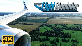 (4K) Microsoft Flight Simulator 2020 -ULTRA GRAPHICS - Realistic - 737-800 Landing - Wroclaw Airport