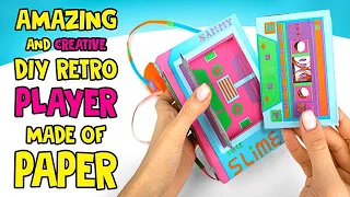 Amazing and Creative DIY Retro Player Made Of Paper