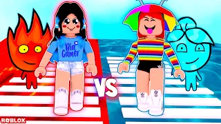 ÁGUA VS FOGO NO ROBLOX!  (Fireboy vs Watergirl Obby)