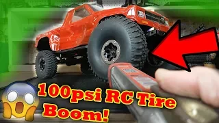 Inflatable RC Car Tire VS 100 psi (RIP Headphone Users)..........