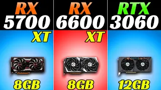 RX 5700 XT vs RX 6600 XT vs RTX 3060 -  Ryzen 5 5600X - 1080p and 1440p Gaming Benchmarks