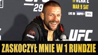 PIERWSZE SŁOWA MATEUSZA GAMROTA PO WYGRANEJ NA UFC 299: JEDNA, DWIE WALKI I ZAKRĘCIMY SIĘ OBOK PASA