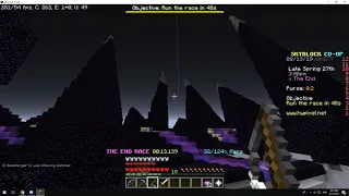 How to beat the end race under 48 sec Hypixel Skyblock (no aspect of the end)